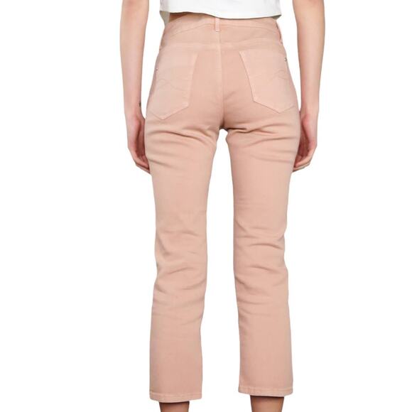 Y2k DKNY Pink Jeans High Rise Cropped Straight Leg Mom Jeans Size 6 - Picture 3 of 8